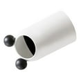 thumbnail image 2 of Trash Can Inclined Opening Large Capacity Modern Look Thickened Garbage Bin for Kitchen Bathroom Office Living Room White, 2 of 14