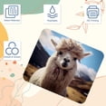 thumbnail image 3 of Alpaca Mousepad 8.3x9.8 Inch Square Non-Slip Rubber Bottom Printed Desk Mat - Suitable for Office and Gaming, 3 of 6