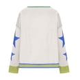 thumbnail image 4 of HCYSFG Women's Oversized Sweatshirts Long Sleeve Crewneck Y2K Star Drop Shoulder Vintage Fall Fashion Graphic Crop Pullover Tops, 4 of 4