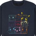 thumbnail image 3 of Pokémon - Character Grid - Men's Crew Neck Fleece Pullover, 3 of 5