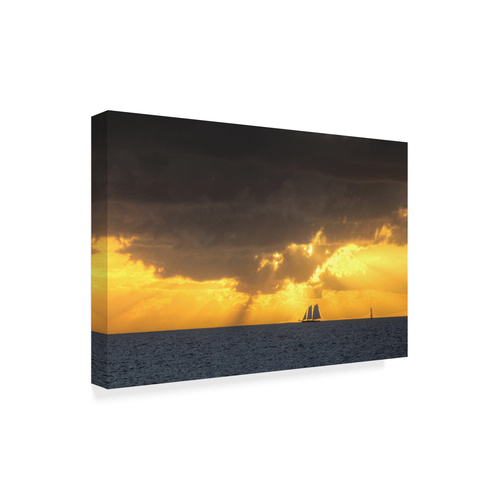 Trademark Fine Art 'Yellow Sunset' Canvas Art by Robert Goldwitz