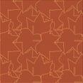 thumbnail image 1 of Ahgly Company Machine Washable Indoor Square Transitional Orange Red Orange Area Rugs, 5' Square, 1 of 7
