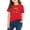 Tops-572Red, variant on LEKWK Girls First Day of Preschool Tee Pencil Graphic Letter Print Short Sleeve Round Neck T-Shirt Soft Cotton Top Back to School Celebration