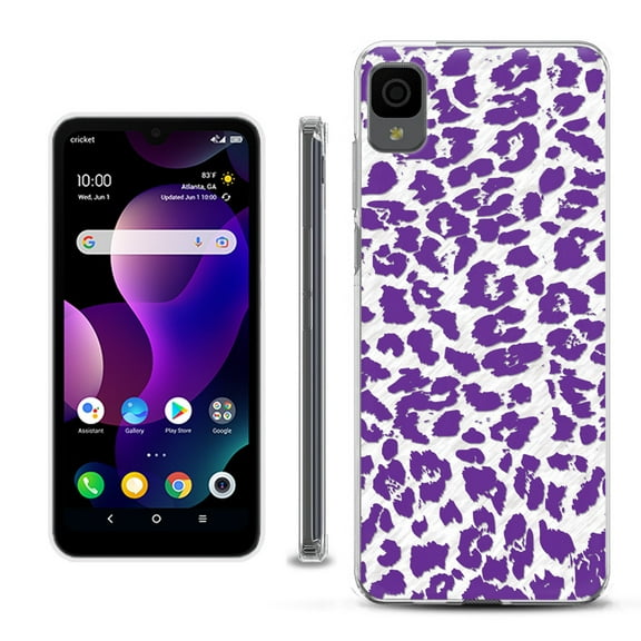 Slim-Fit Gel TPU Phone Case for TCL 30Z / 30 Z / 30 LE, by OneToughShield ® - Cheetah Purple