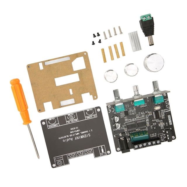 Módulo amplificador de potencia de graves, amplificador de potencia Bluetooth 5.1 Placa amplificadora de potencia digital Módulo amplificador de potencia digital Aspecto llamativo