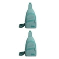 thumbnail image 2 of Qarigey Bolso de pecho pequeño con correa ajustable para damas versátiles Bolso bandolera Asross Body Bag green verde 2Conjunto, 2 of 6