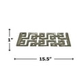 thumbnail image 5 of Bergamo Art 16 inch Long Decorative Handmade Aluminum Modern Tray in Nickel, 5 of 5