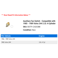 thumbnail image 2 of Auxiliary Fan Switch - Compatible with 1985 - 1989 Volvo 244 2.3L 4-Cylinder 1986 1987 1988, 2 of 2