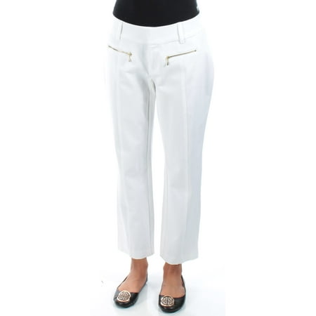 INC Womens White Curvy Fit Cropped Pants  Size: 6