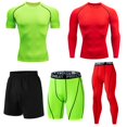 thumbnail image 2 of Camisetas de compresión para correr para hombre, camiseta de fútbol de secado rápido, ropa deportiva ajustada para fitness, camiseta deportiva de manga corta para gimnasio, camiseta transpirable, 2 of 5