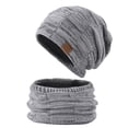 thumbnail image 4 of Fgnfyis Winter Knit Hat and Scarf Set Wool Blend Warm Neck Protection Two Piece Accessory Grey, 4 of 4