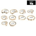 thumbnail image 2 of Dosaele 10PCS Knuckle Stacking Rings Boho Vintage Stackable Gold Silver Midi Rings Set, 2 of 6