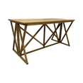 thumbnail image 2 of Contemporary Home Living Flip Top Rectangular Bar Table - 70.75" - Brown, 2 of 4