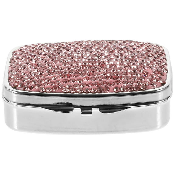 BESTOYARD travel pill case Pill Box Organizer Metal Sealed Protection for Daily Life 1Pack