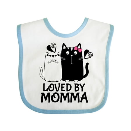 

Inktastic Loved by Momma Baby Outfit Gift Baby Boy or Baby Girl Bib