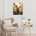 thumbnail image 6 of Pig Wall Art Cute Funny Pig Canvas Wall Art Colorful Flowers Butterfly Nature Pictures Posters Modern Framed Artwork Living Room Bathroom Bedroom Office Wall Art Decor,12x16 Inches, 6 of 6