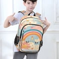 thumbnail image 6 of FORMRS School Backpack 17" Student Travel Bag with Laptop Compartment, Pink Retro Sun, 6 of 7