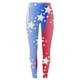 thumbnail image 3 of MKLEKYY Leggings deportivos para mujer, leggings de yoga de cintura alta con estampado del Día de la Independencia para mujer, pantalones de entrenamiento para yoga y fitness, 3 of 3