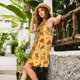 thumbnail image 2 of Balery Brave Cowboys Vestidos de verano para mujer con estampado: vestido holgado sin mangas, vestido playero informal y cómodo para días calurosos., 2 of 7