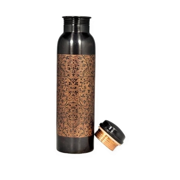 Pure Copper Water Bottle – Handmade Jointless Leak-Proof Design