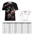 thumbnail image 2 of Skull Women T-Shirt Classic O Neck T-Shirts Short-Sleeve Trendy Animal Print Design Tshirt Casual Clothing, 2 of 5