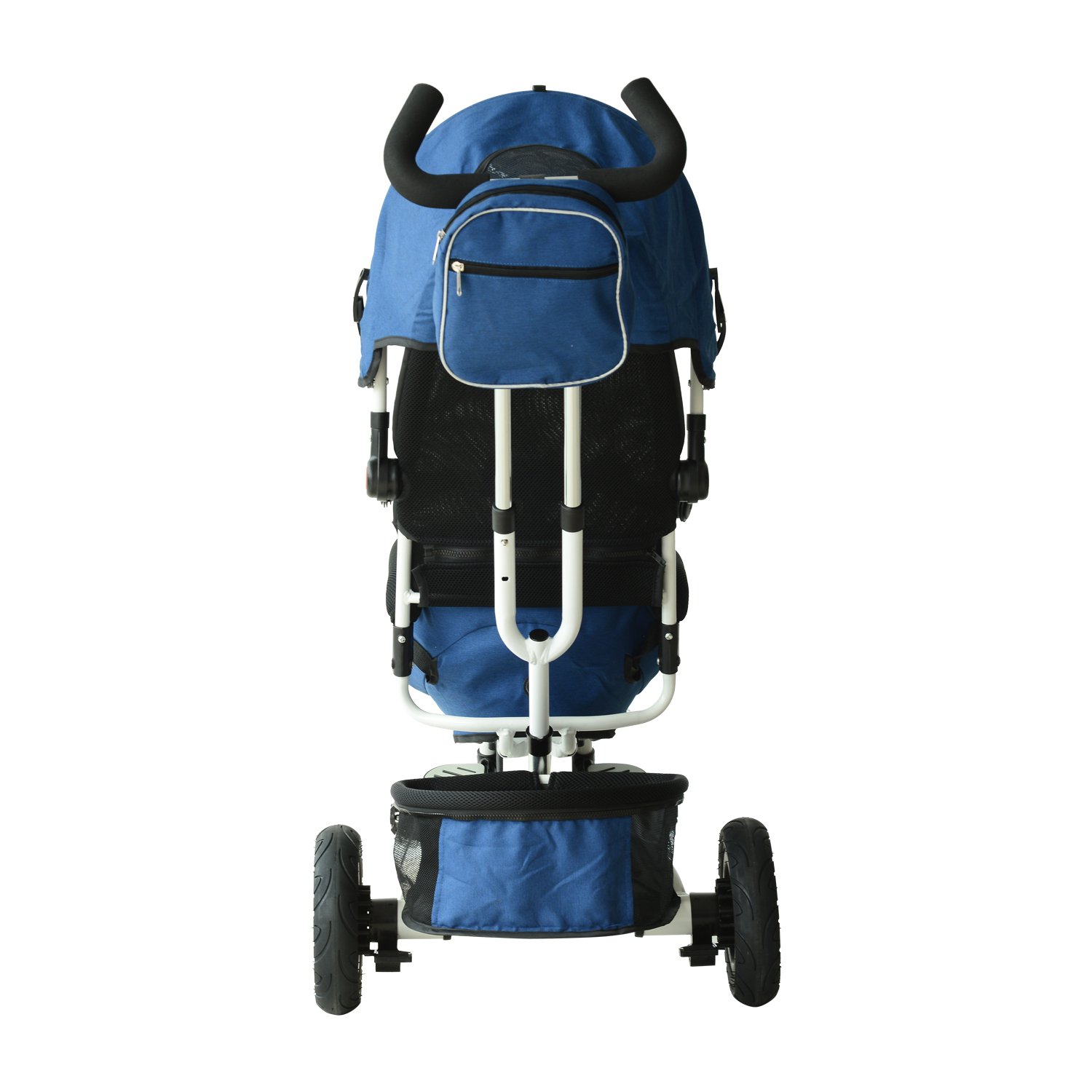 qaba 2 in 1 lightweight tricycle baby stroller