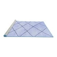 thumbnail image 2 of Ahgly Company Machine Washable Indoor Rectangle Solid Blue Modern Area Rugs, 5' x 8', 2 of 4