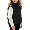thumbnail image 5 of Abomasnow Kids Boys and Girls Puffer Vest Jacket Sleeveless Stand Collar Solid Jackets Casual Lightweight Warm Winter Cold Weather Hikking Outerwear Jackets with Pockets 7-15 Years, 5 of 7