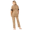thumbnail image 2 of Dreams & Co. Plus Size Printed Henley PJ Set, 2 of 6