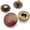 Copper, variant on CRAFTME STUDIO Antique Moon Snap Fasteners, Decorative Metal Popper Snaps with Rivet Studs for Leather Crafts (18 mm, Antique Silver, Pack of 10)