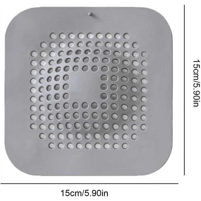 Aluvor Shower Drain Hair Catcher – Weighted Metal Strainer With Silicone Edge For Tubs & Sinks