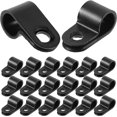 thumbnail image 4 of 100pcs Rope Light Clips P-Style Mounting Cable Clips R-Type Plastic Cord Clamps Wall Self Tapping Fastener, 4 of 5