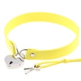 thumbnail image 1 of Gargantilla Punk de Cuero Gargantilla y Collar de Cuero Vegano Premium con Colgante Elegante Amarillo Sailing Electrónica, 1 of 4