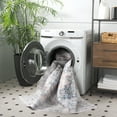 thumbnail image 4 of SAFAVIEH Arizona Carson Distressed Polyester Machine Washable Area Rug, Navy/Beige, 9' x 12', 4 of 13
