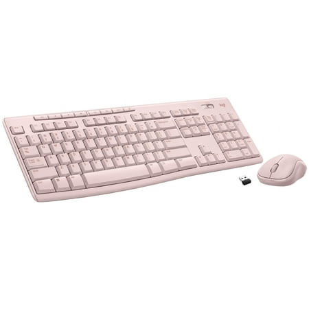 Logitech MK270 Wireless Keyboard and Mouse Combo, Rose