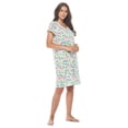 thumbnail image 2 of Casual Nights Women's Short Sleeve Floral Nightgown Nightshirt Night Dress, 2 of 5