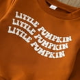thumbnail image 5 of Gerichy Toddler Baby Boy Clothes Fall Winter Outfit, Toddler Boys Girls Long Sleeve Pumpkin Letter Prints T Shirt Pullover Tops Pants Outfits, 5 of 9