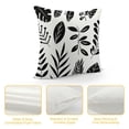 thumbnail image 4 of Acheng Short Plush Pillowcase 1 Piece - Palm Leaves with Lush Branches and Leaves, Tropical Jungle Palm Leaves with Charming Colors White, 4 of 5