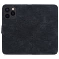 thumbnail image 6 of SaniMore Embossing Flip Wallet Case for iPhone 14 Pro, [RFID Blocking] PU Leather Cover with Card Holder & Kickstand Wrist Strap Magnetic Clasp All-Inclusive Protective Shell, Black, 6 of 8