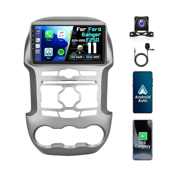 Torovo Car Radio Stereo Ford Ranger F250 2011-2015 Android Carplay GPS 2 32G