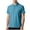 Blue, variant on Summer T Shirts for Men Plus Size Big & Tall Casual Loose Solid Color Button-up V-Neck Turndown Collar Short Sleeve Tops Lougnewear for Mens M-5XL under $7