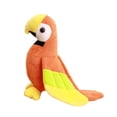 thumbnail image 3 of Figura de loro de peluche de dibujos animados, animal de peluche de pájaro decorativo abrazable realista para decoración del hogar con tema de regalo , Naranja, 3 of 8