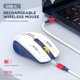thumbnail image 3 of Bluetooth Wireless Mouse - (BT1/BT2+USB) Tri-Mode High Performance, Rechargeable, Multi-Device Compatible with PC/Laptop/Computer/MacBook/iPad Air Pro, 3 of 4