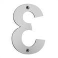 thumbnail image 2 of Barton 6 Inch Floating House Number "3" Stainless Steel Anti-Rust House Address Numbers for Outside, Mailbox Yard Home Front Door, Satin Finish, 2 of 5