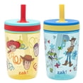thumbnail image 2 of Zak Designs Disney Pixar Toy Story Kelso Toddler Tumblers For Travel or At Home, 15oz 2-Pack Durable Plastic Sippy Cups With Leak-Proof Design is Perfect For Kids (Woody, Buzz & Friends), 2 of 11