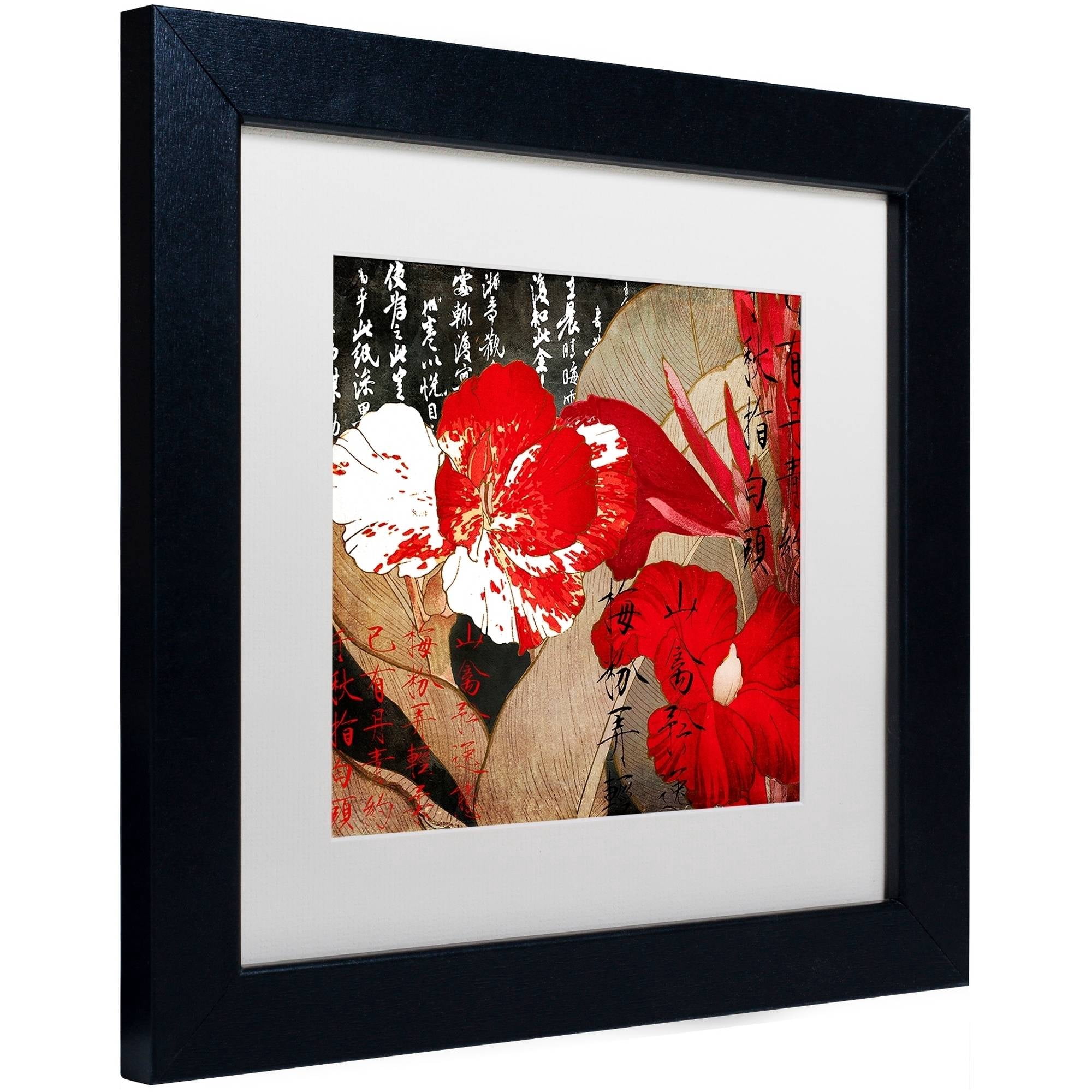 Trademark Fine Art "China Red I" Canvas Art by Color Bakery White Matte, Black Frame
