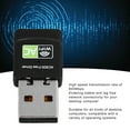 thumbnail image 3 of USB WiFi Adapter, Black 600Mbps  Network Adapter  for Desktop, 3 of 7