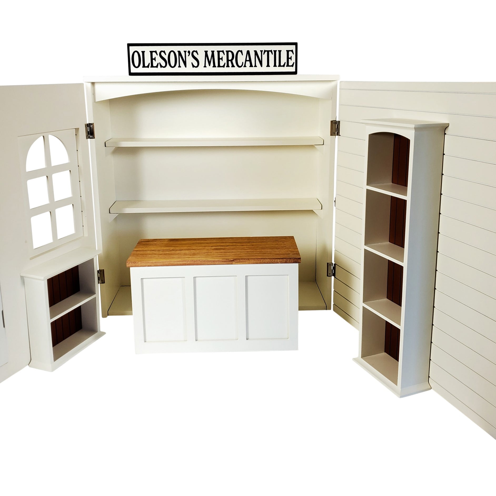 THE QUEEN'S TREASURES 18" Doll Furniture, Little House on The Prairie Oleson's Mercantile General Store Play Set, Compatible with 18 Inch American Girl Dolls, Fully Assembled. ACCESSORIES NOT INCLUDED