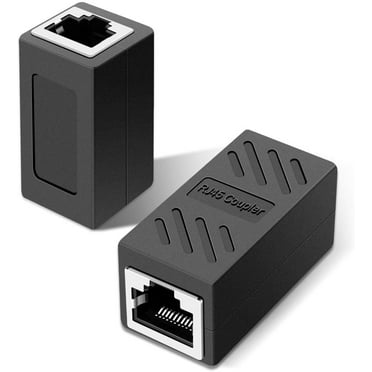 RJ45 Coupler, Ethernet Coupler, RJ45 Connector Ethernet Cable, Extender Adapter Female to Female, 2-Pack