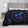 thumbnail image 4 of Capricorn Throw Blanket Flannel Constellations Blanket Warm & Soft 12 Horoscope Astrology Throw Blankets Constellation Theme Home Décor 50"X40", 4 of 6